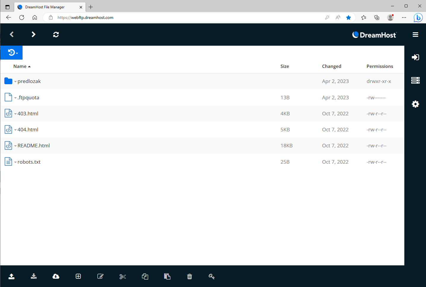 Dream web hosting - logout