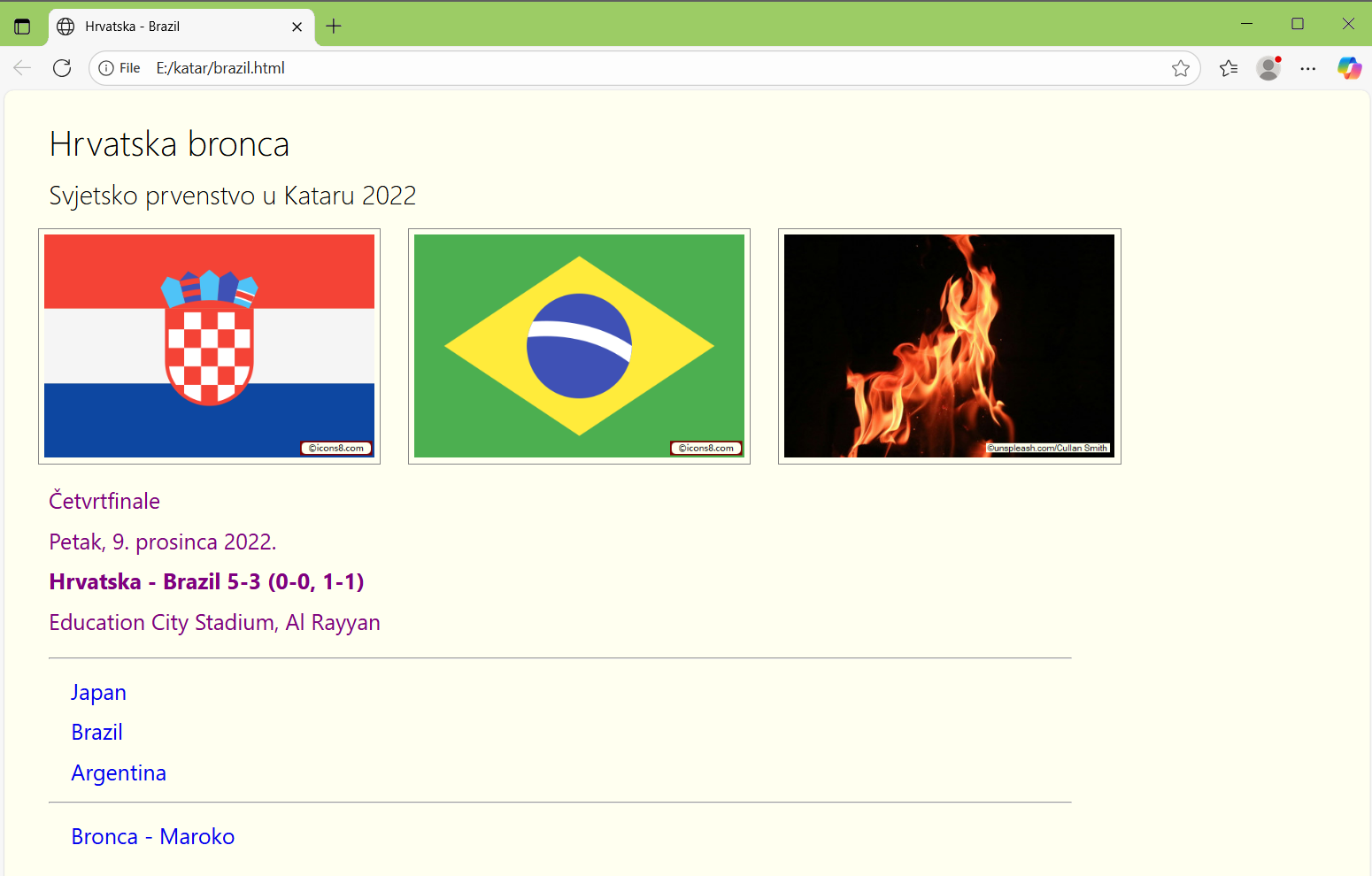 Hrvatska - Brazil - vježba 4.3.4
