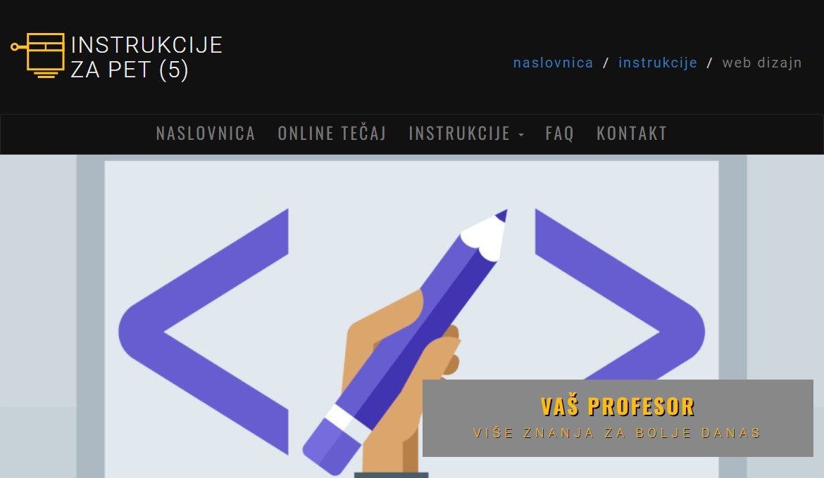Instrukcije za 5